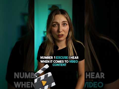 Number 1 excuse that I hear when it comes to video content #videomarketing #videoediting