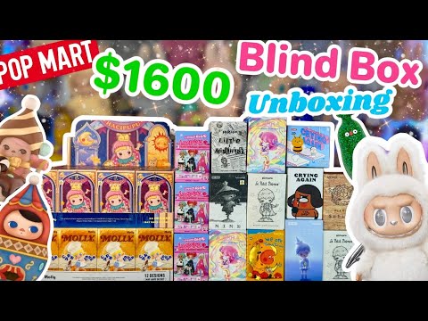 $1600 POP MART UNBOXING!! ANOTHER SECRET?! *♡* ZIMOMO, PUCKY, AND MORE!!