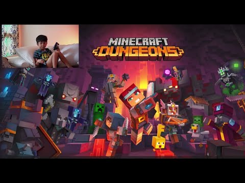 Can a 6 year old play Minecraft Dungeons? Let's play!