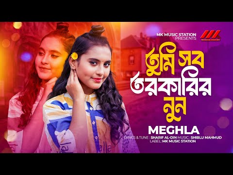 তুমি সব তরকারির নুন | Tumi Sob Torkarir Nun | Meghla | Official Music Video 2024 | MK Music Station