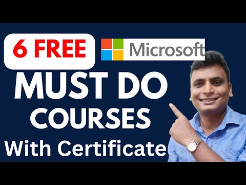 Must Do 6 Courses With Certificate Absolutely Free ! By LinkedIn And Microsoft