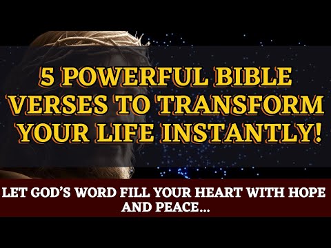 5 Powerful Bible Verses to Transform Your Life Instantly | Start Your Day with God #bibleverse