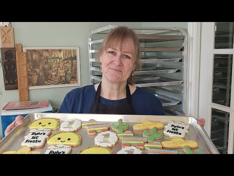 A Secret Revealed!  And First Fiesta Cookie Decorating Fun.  #asmr