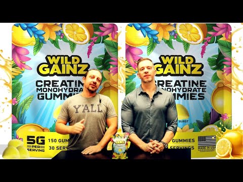 Wild Gainz Creatine Gummies Review & Taste Test