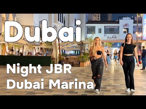 Dubai 🇦🇪 Night Dubai Marina, JBR [4K] Walking Tour