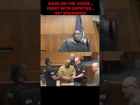 Rage on the Judge..Fight with Deputies..Get Remanded AND a HELL of TWIST at the END!  UNBELIEVABLE!