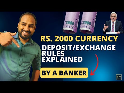 2000 के करेंसी को जमा करने या बदलने का बैंक नियम I Rs. 2000 currency Notes Rules #2000notesbanned