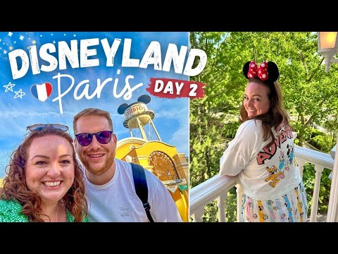 DISNEYLAND PARIS 2024! 🏰 DAY 2 • Best Breakfast, Hotel Pool & Spa + NEW Parade! ✨ Summer Vlog 🇫🇷