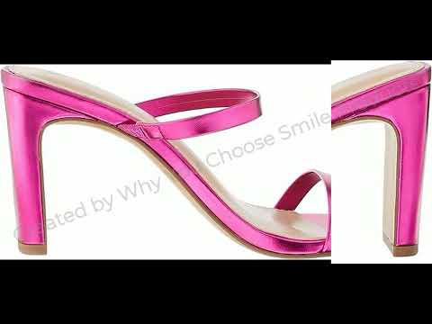 The Drop Women's Avery Square Toe Two Strap High Heeled Sandal