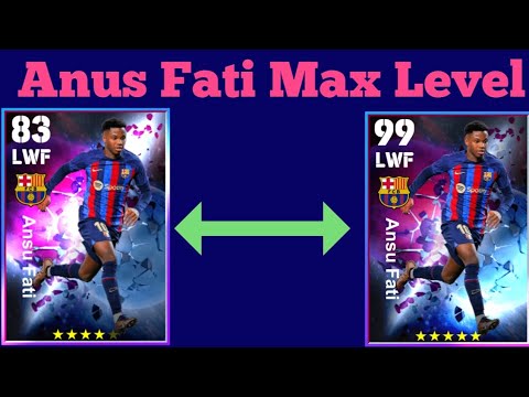 How To Train 99 Rated Anus Fati In eFootball 2023 Mobile | How To Train Anus Fati in eFootball