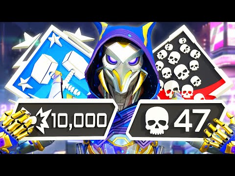 ASH RECORD 47 KILLS & 10K DAMAGE IN ONE GAME (Apex Legends Gameplay)