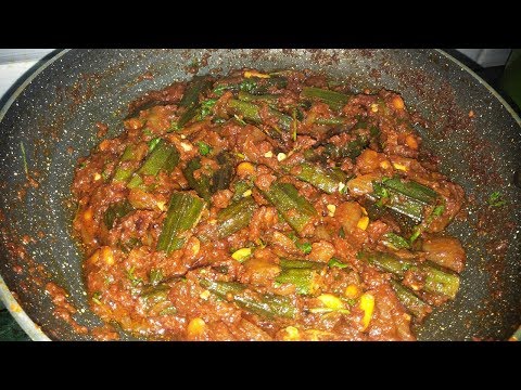 Bhindi Masala Gravy Recipe| Bendakaya Masala Curry| Bhindi Masala Recipe video| Telangana Ruchulu