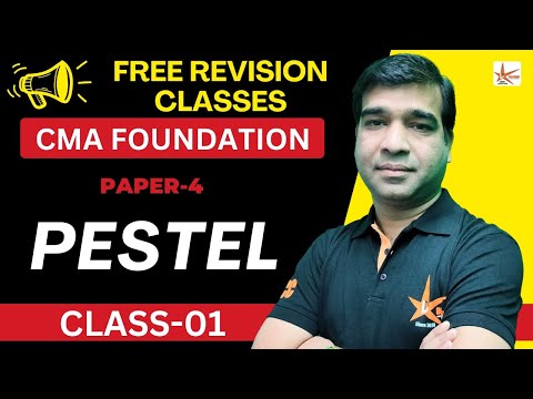 CMA Foundation Free Revision Classes June 24| PESTEL Revision CMA Foundation Economics PN 4|