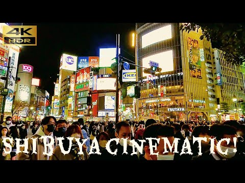 【シネマティック】渋谷ノ夜 Cinematic night walk in Shibuya【東京】【4K】