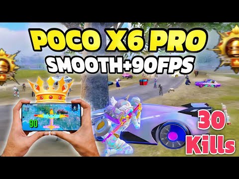 Poco x6 pro🔥, smooth+90fps, 30kills🔥rush gameplay