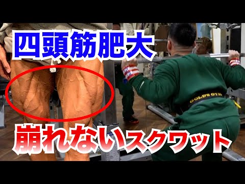 【四頭筋を肥大させるスクワット②】※正しいフォームを崩さないことが近道です【切り抜き レモンチャンネル】