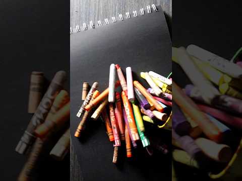 Brocken Crayons Usage #youtubeshorts #art #shorts