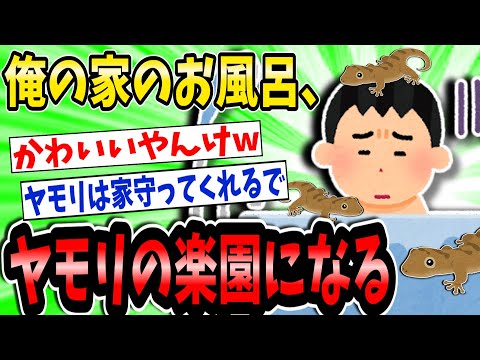 俺の家のお風呂、ヤモリの楽園になる【2ch面白いスレ】【ゆっくり解説】