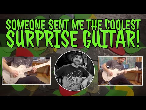 someone sent me the coolest surprise guitar ever!!