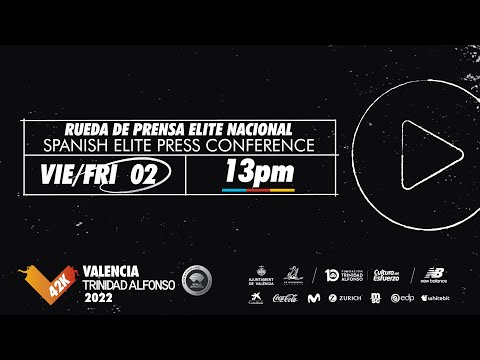 Rueda de prensa élite española Maratón Valencia