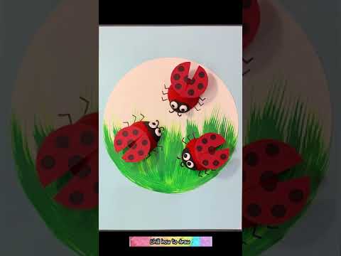 Use egg trays to make cute ladybugs. #drawing #draw #painting I Chill how to draw