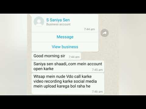 Shaadi.com fake girl profile se bache, Unknown number Whatsapp Video Call Scam se bache