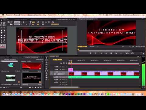 Como hacer un video con letra en Adobe Premiere cs6