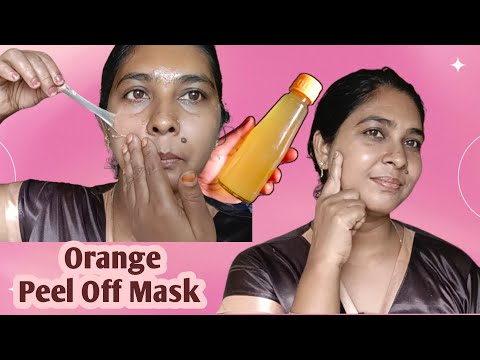 How To Make Orange Peel Off Mask//Orange Peel Off Mask at Home//Surya's food and beauty