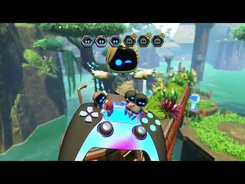 Astro Bot - Dude Raiding Gameplay (All Bots, Puzzle Pieces and Golden Eggs) | Playstation 5