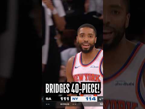 Mikal Bridges STEALS THE SHOW with a 40+ PT performance! 🎄🔥|#Shorts