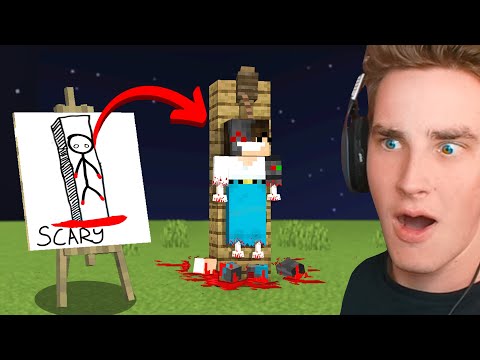 I Scared my Friend with //DRAW in Minecraft