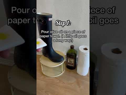 Reviving Rubber Boots in 2 Easy Steps! #shorts #thrifthack #lifehack