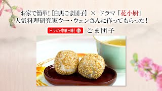 ドラマで中華三昧⑤ お家で簡単！【白黒ごま団子】×ドラマ「花小厨」。人気料理研究家ウー・ウェンさんに作ってもらった！