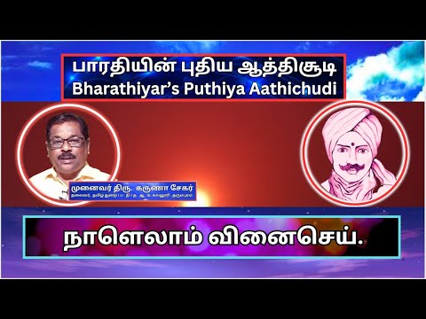 நாளெலாம் வினைசெ , பாரதியின் புதிய ஆத்திசூடி 55, Bharathiyin Puthiya Aathichudi , கருணா சேகர்