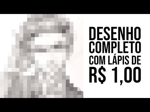 DESENHANDO SOMENTE COM 1 LÁPIS "RUIM"