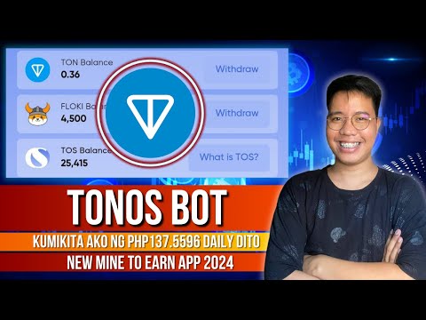 TonOS Bot - Kumikita ako ng Php137.5596 daily dito | New Mine To Earn App in Telegram | Review