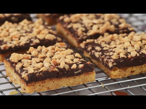 Toffee Bars Recipe Demonstration - Joyofbaking.com