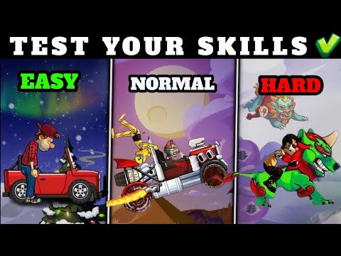 Hill climb racing 2 - Noob vs pro vs hacker 😬. #hillclimbracing2 #hcr2