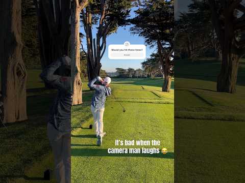 Could you hit this tee shot thru the trees?! #golf #golfswing #progolfer #notreally #olympicclub