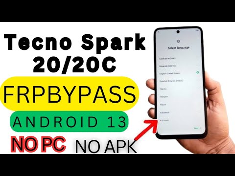 Tecno Spark 20/20c FRP Bypass Android 13 | Tecno Spark 20 Pro Google Account Bypass Without PC 2024