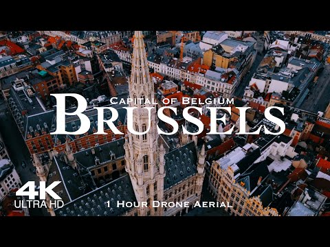 [4K] BRUSSELS 🇧🇪 Bruxelles Drone 2024 | 1 Hour Aerial of Brussel, Belgium