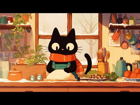 Baking in the winter morning 🍞  Chill Lofi Beats for Winter Days ⛄