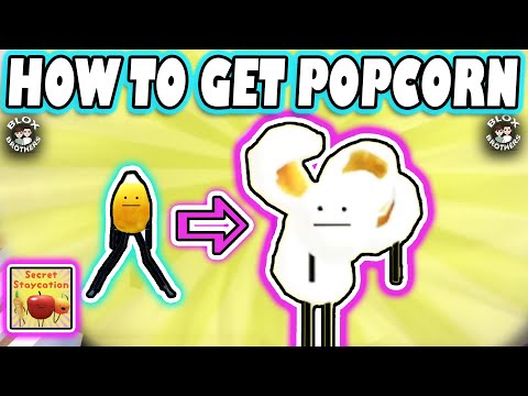 How to GET  POPCORN !! 🍿 / SECRET FOOD / EASY TIPS  / Secret Staycation / Roblox