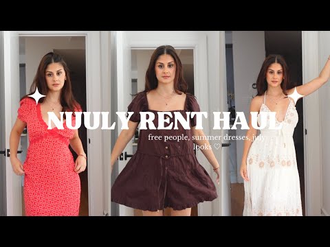 MY NUULY HAUL | free people, july looks, summer dresses ♡