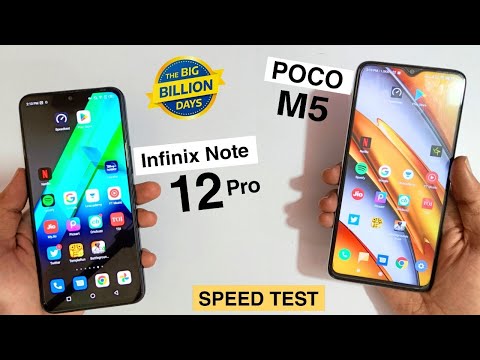 Poco m5 vs Infinix note 12 pro Speed Test Comparison