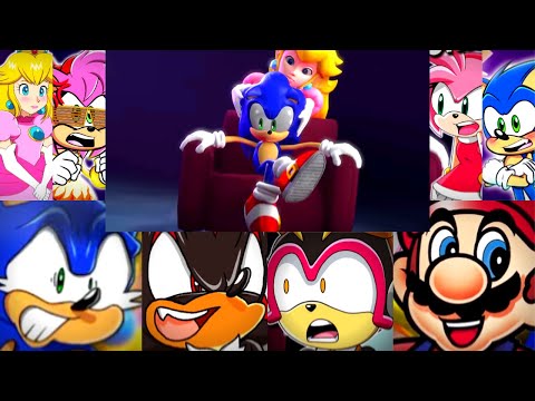 Princess Peach VS. Amy Rose - Video Game Rap Battles Reaction Mashup @eganimation442