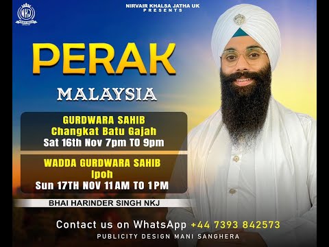 Malaysia Tour | Gurdwara Sahib Changkat, Batu Gajah | 16/11/24