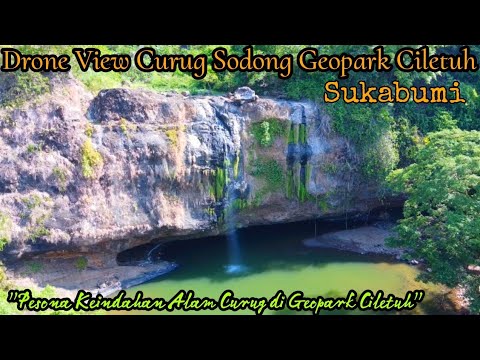 Drone View Curug Sodong Geopark Ciletuh Sukabumi