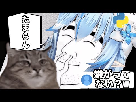 【AI切り抜き】猫アレルギーになる可能性があろうが猫に顔を突っ込むラミィ【ホロライブ/雪花ラミィ】