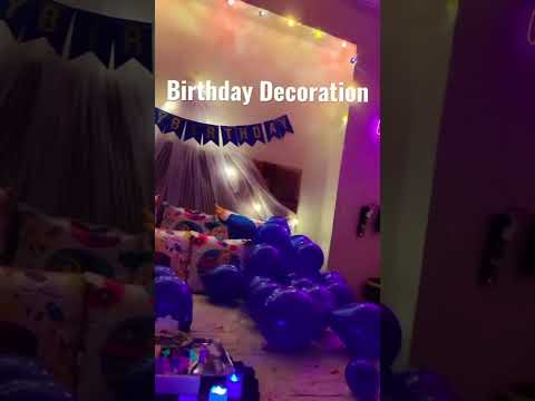 Birthday decoration idea#birthdaycelebration #birthdaydecorationidea #birthdaydecorationideaathome